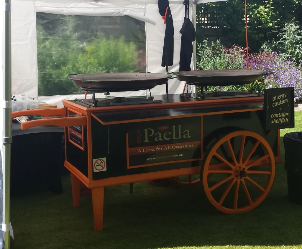 The Paella Cart is always the star in Paella Catering Videos
