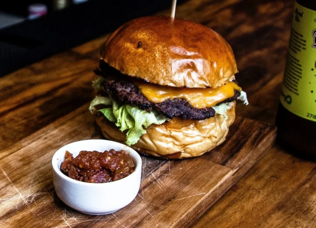 Freshly cooked Evening Wedding Steak Burgers served at a wedding reception by Your Paella