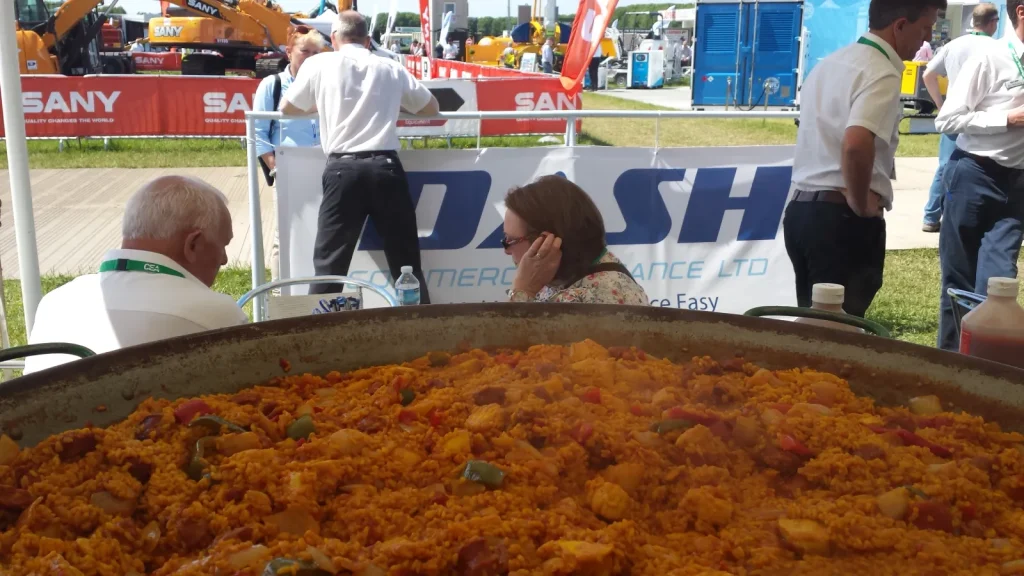 Office Party Catering with live Spanish paella
