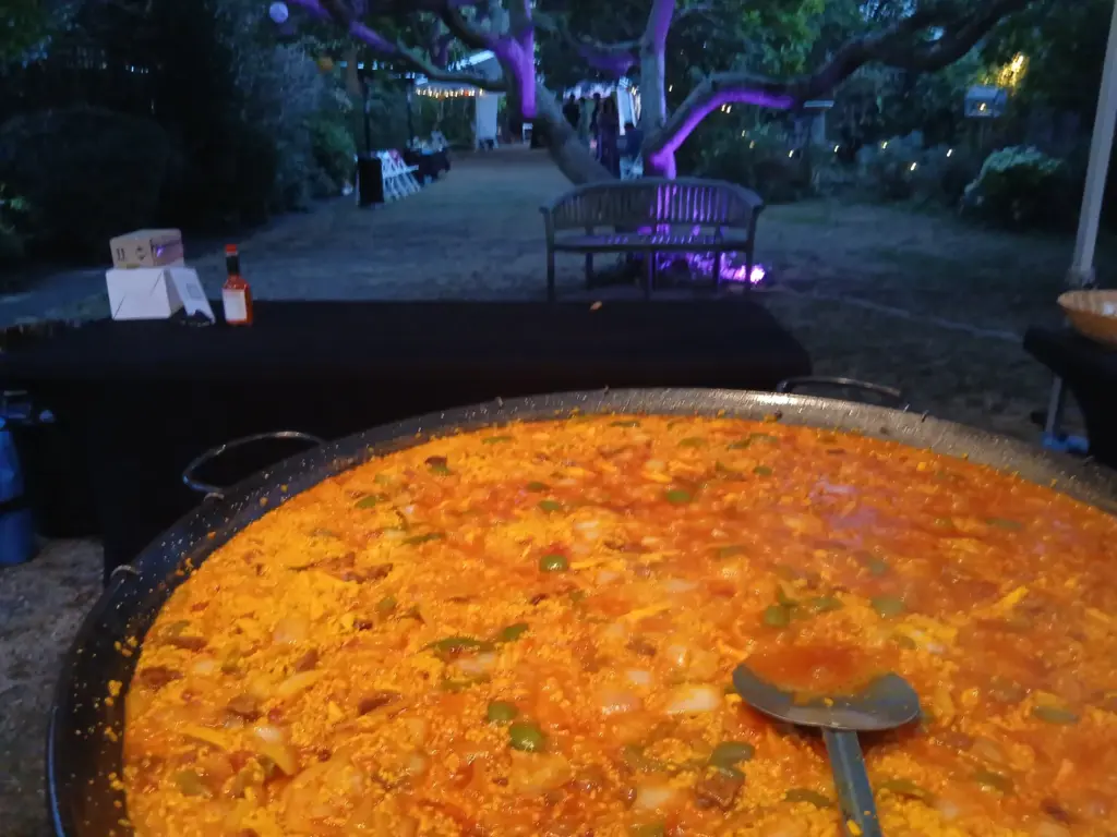 Paella catering for a 40th birthday party in South West London