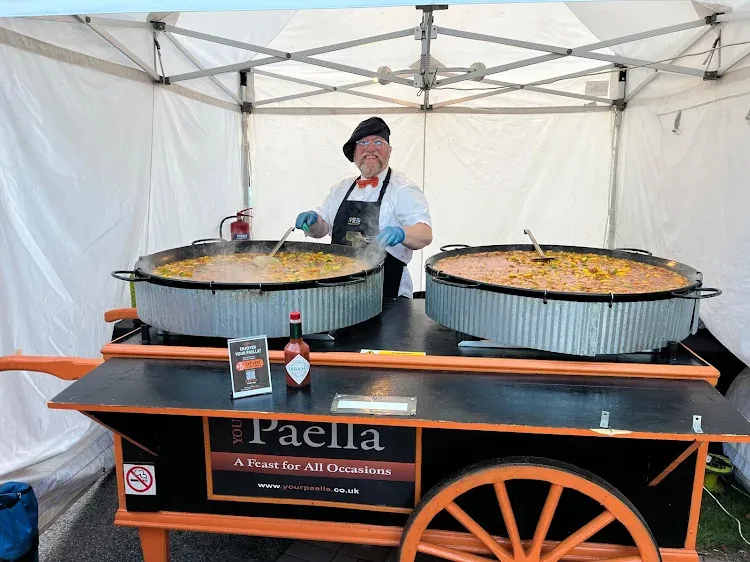 Paella catering at The Dove in Corton near Warminster