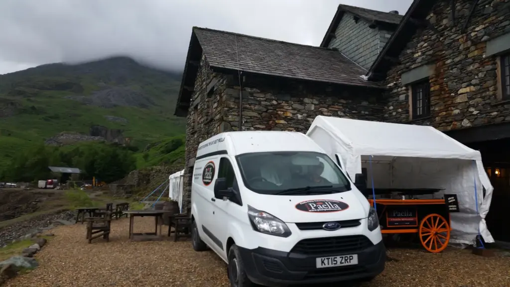 Your Paella catering at a remote Lake District wedding venue